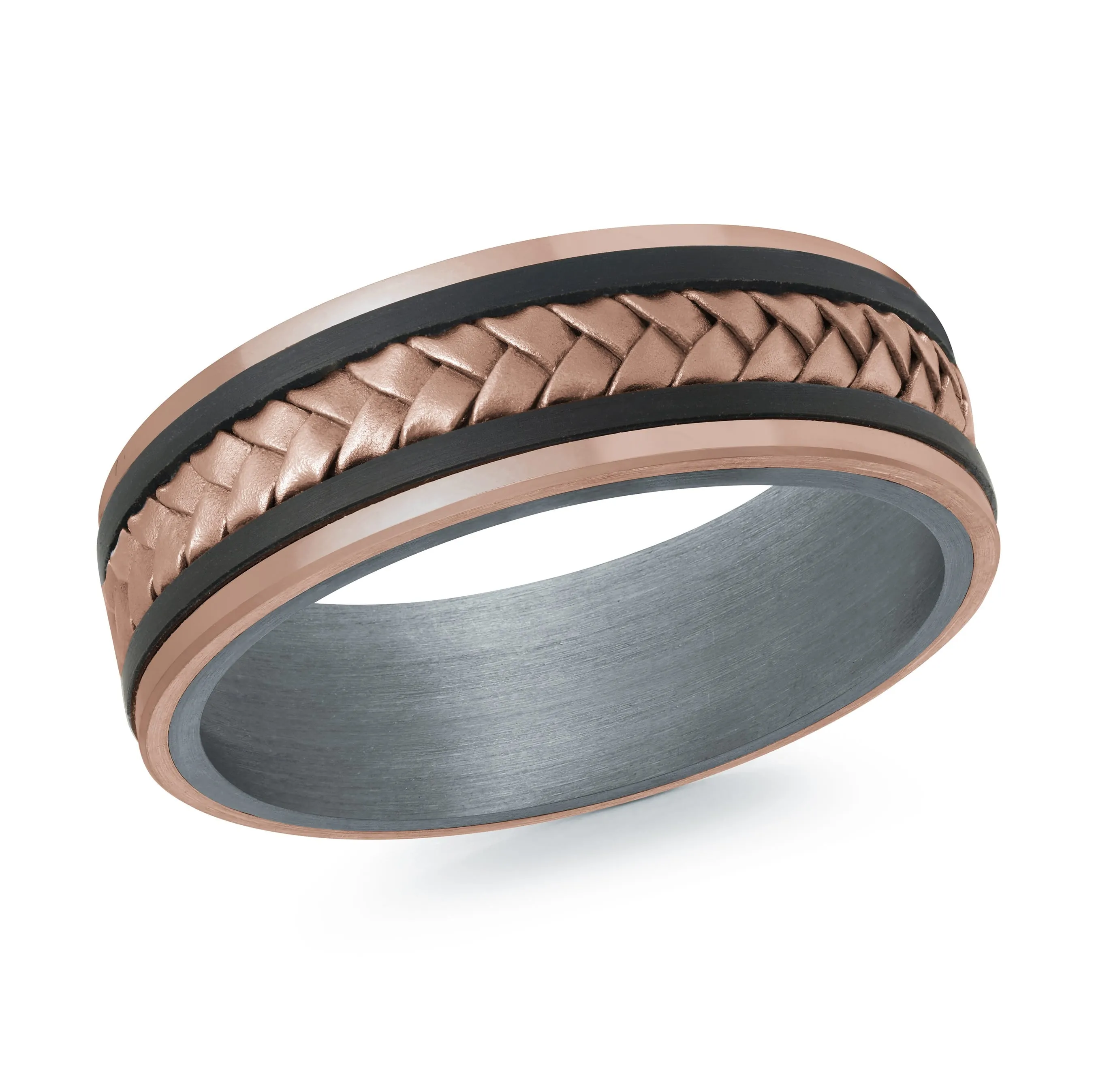 14K Rose Gold Ring from the Tantalum Collection by Malo - MRDTS-009-7P