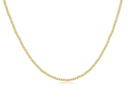 17" Choker Classic Gold 2mm Bead