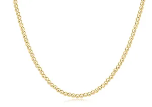 17" Choker Classic Gold 3mm Bead