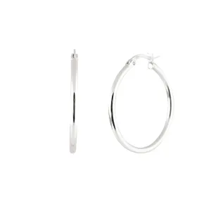 25 mm Hoops - Silver