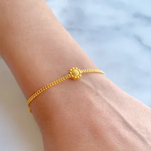 3 Flower Gold Bracelet