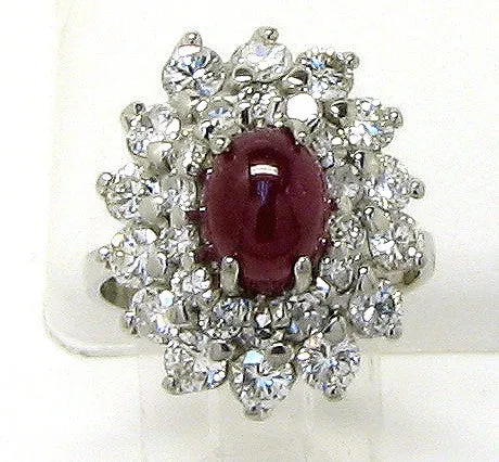 4.17ct Ruby & Diamond Ring