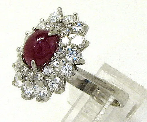 4.17ct Ruby & Diamond Ring