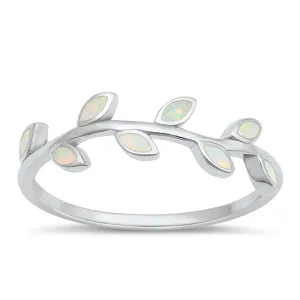 925 Sterling Silver Maile Leaves Ring For Women.  6mm Cute Stackable Pinky, Thumb, Index or Statement Ring.