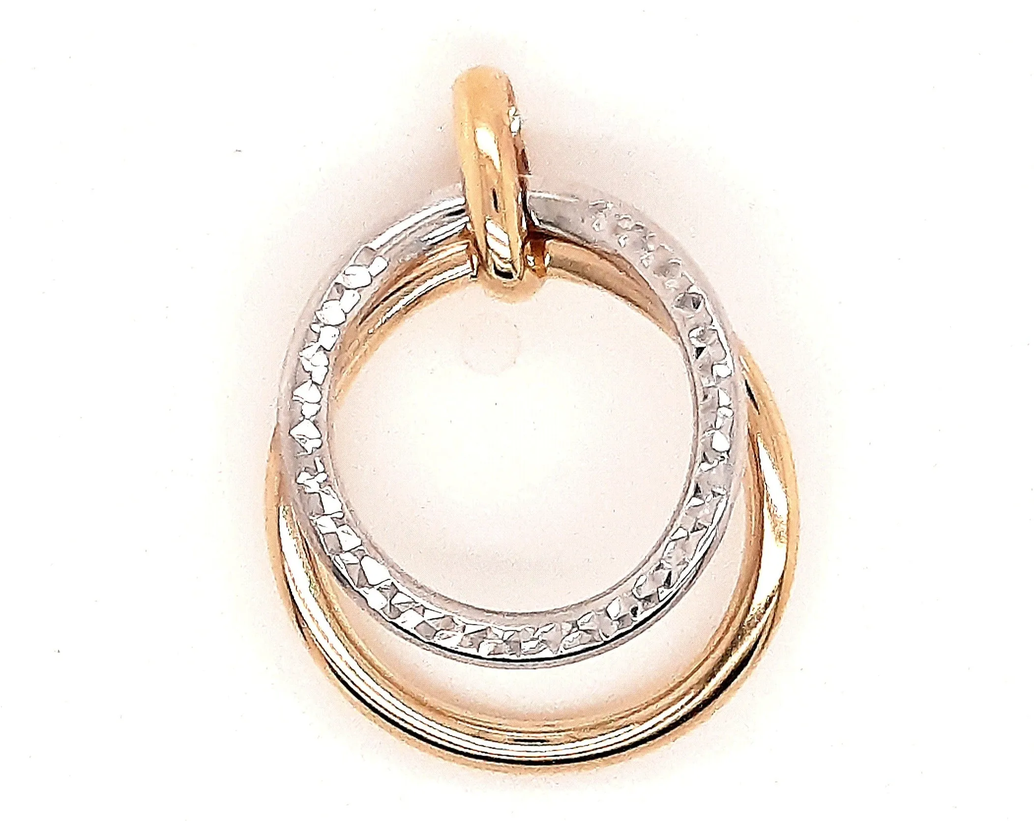 9ct Yellow & White Gold Pendant