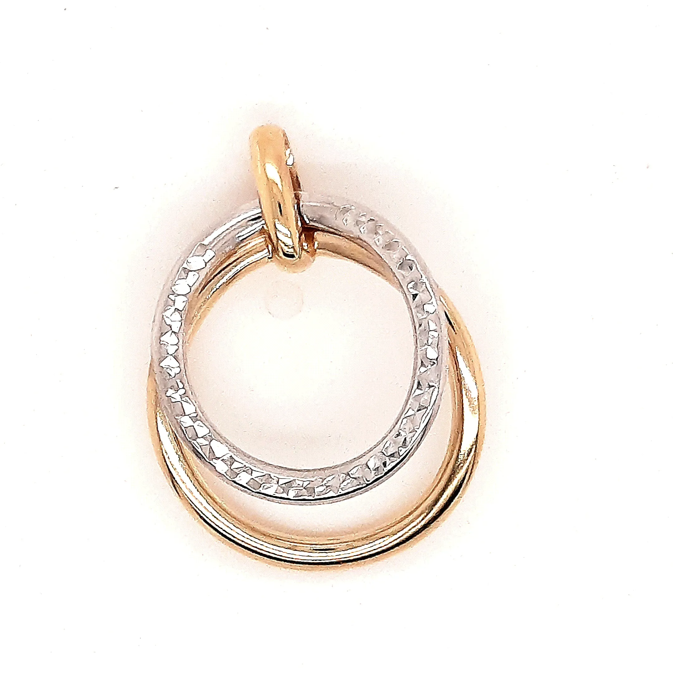 9ct Yellow & White Gold Pendant