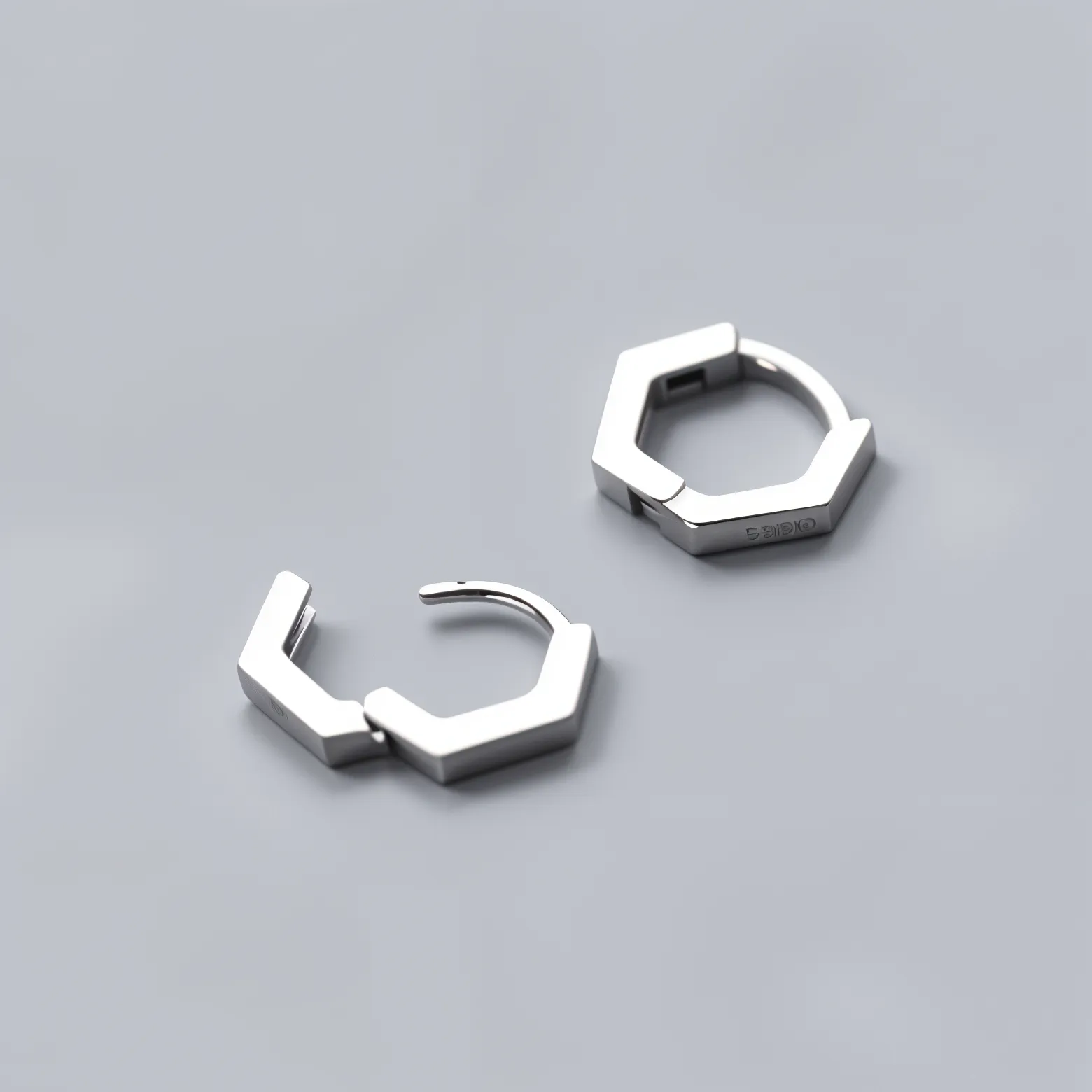 Adorable Hexagons Mini Hoops