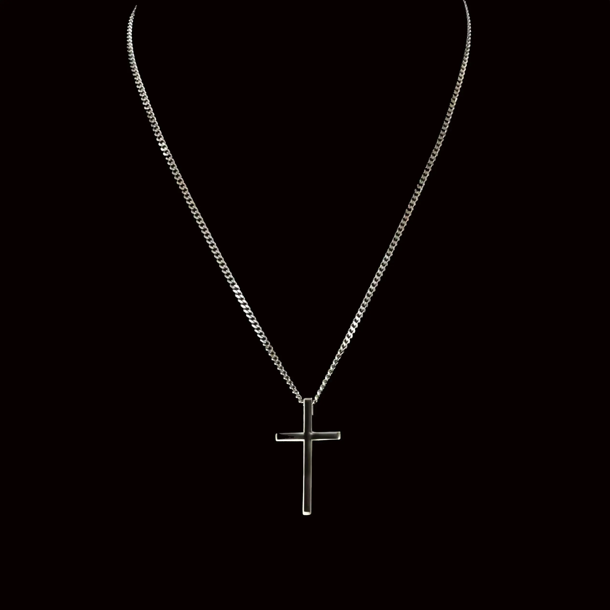 Artair Crucifix Pendant with Chain Necklace