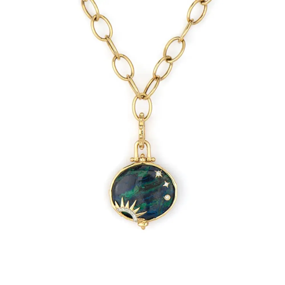 Azurite Tree of Life Pendant