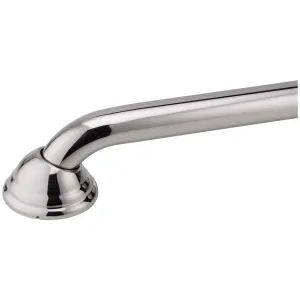 Bathroom Grab Bar, Decorative, Dome Escutcheon, 42 In. X 1 1/4 In.