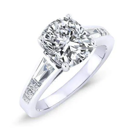 Bergamot - GIA Natural Cushion Diamond Engagement Ring