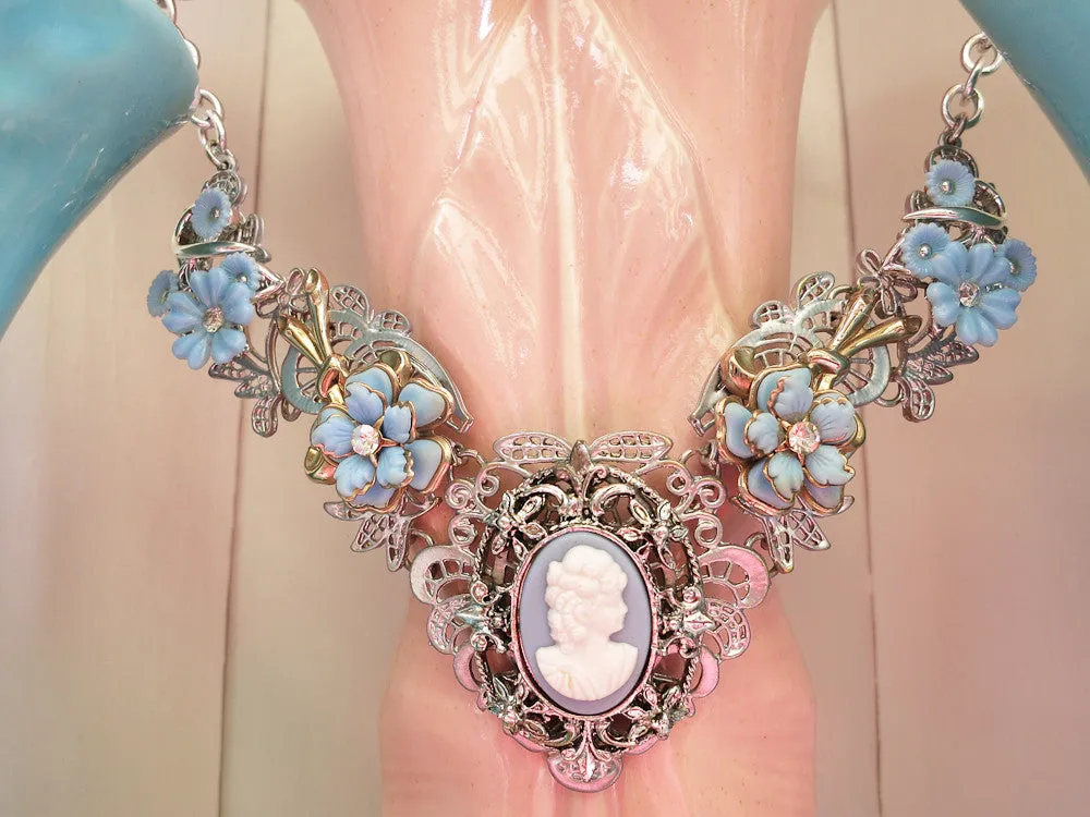 Blue Cameo Collar/Necklace