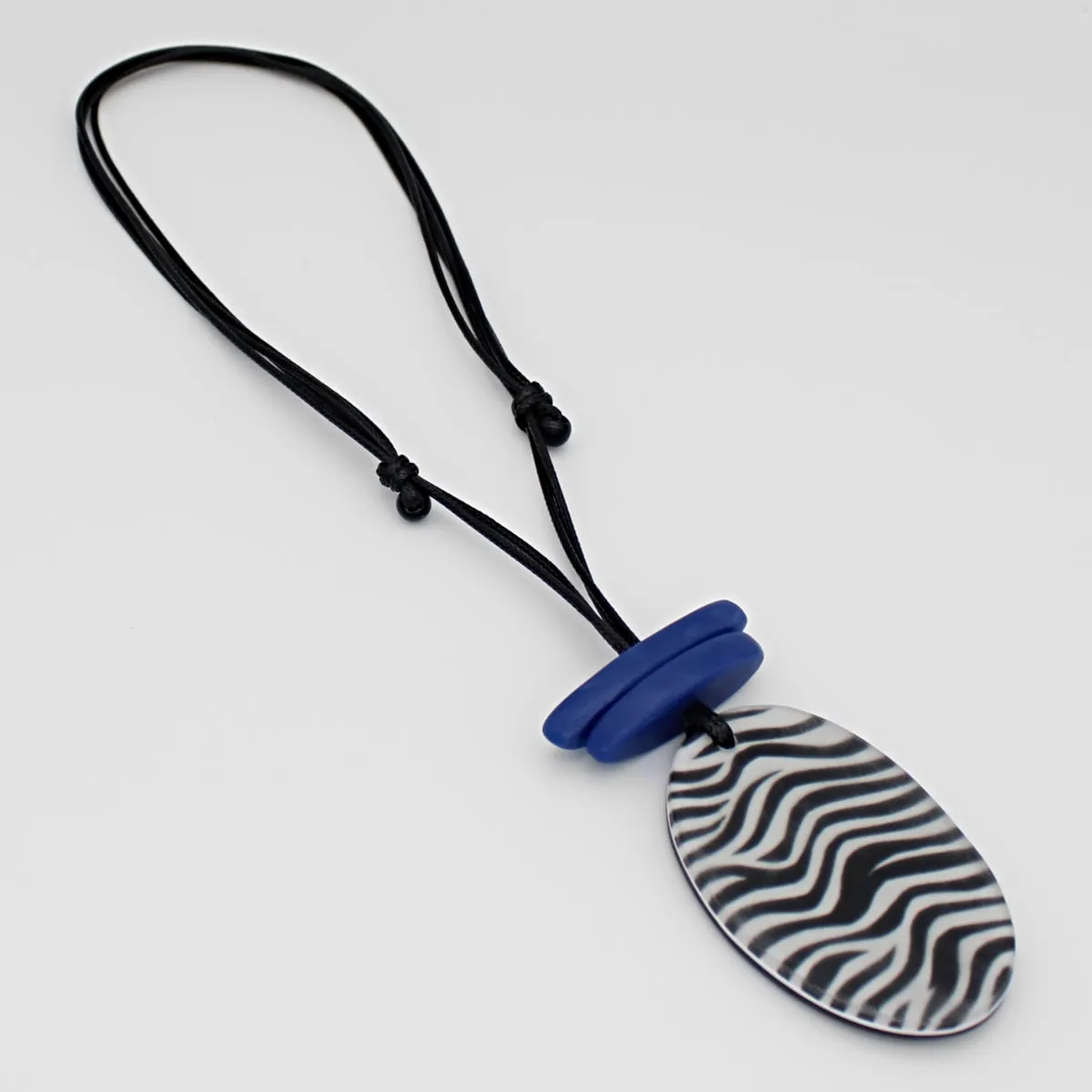 Blue Suky Zebra Pendant