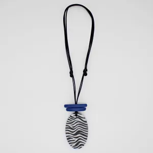 Blue Suky Zebra Pendant