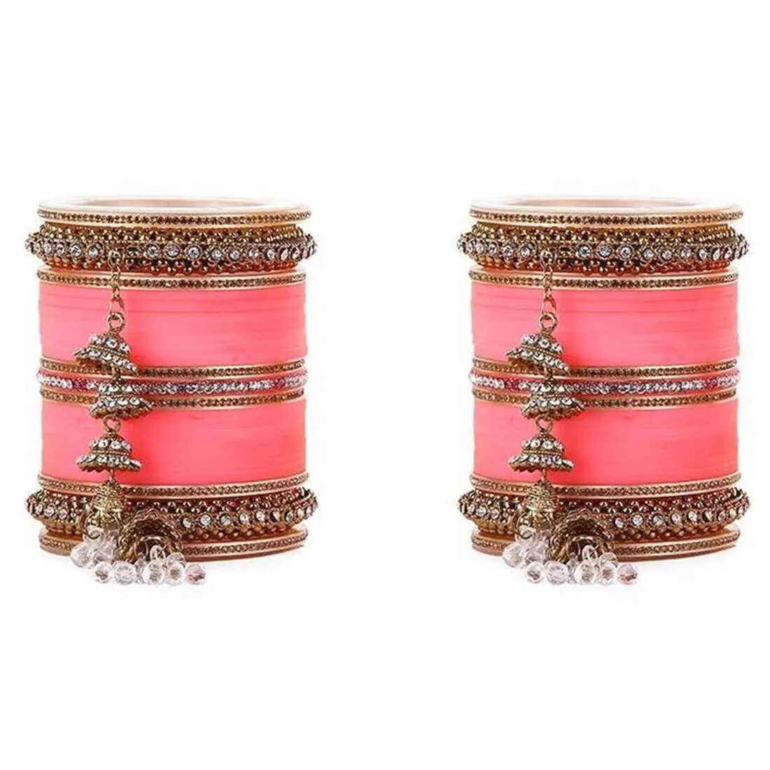 Bridal Bangles Set, Indian Jewelry, Latkan Bangles