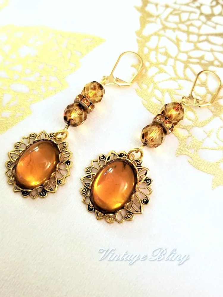 Butterscotch Earrings