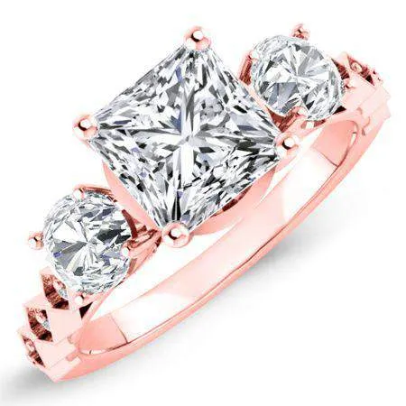 Calix - Princess Lab Diamond Engagement Ring (IGI Certified)