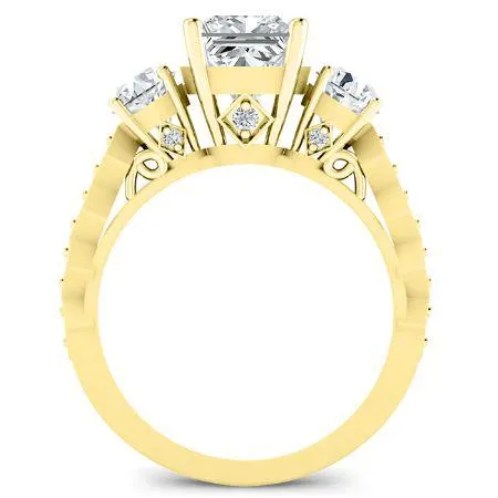 Calix - Princess Lab Diamond Engagement Ring (IGI Certified)