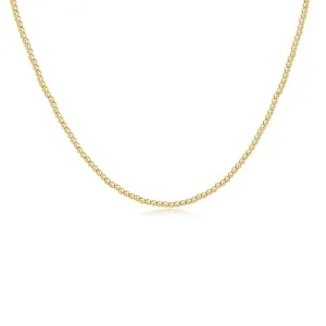 choker classic gold 2mm bead by enewton