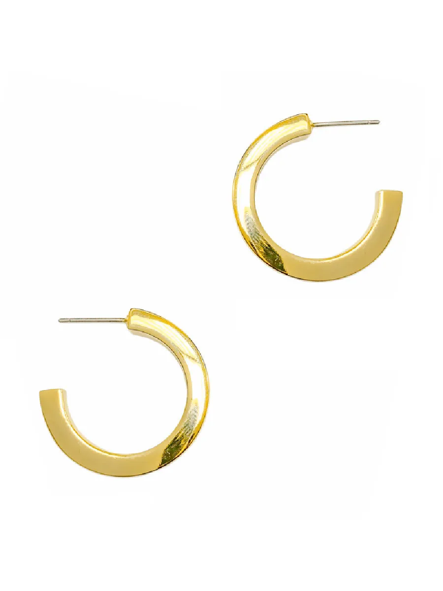 Chunky Square Edge Hoops