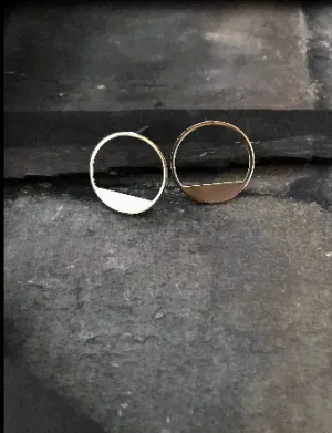 Circle Horizon Studs