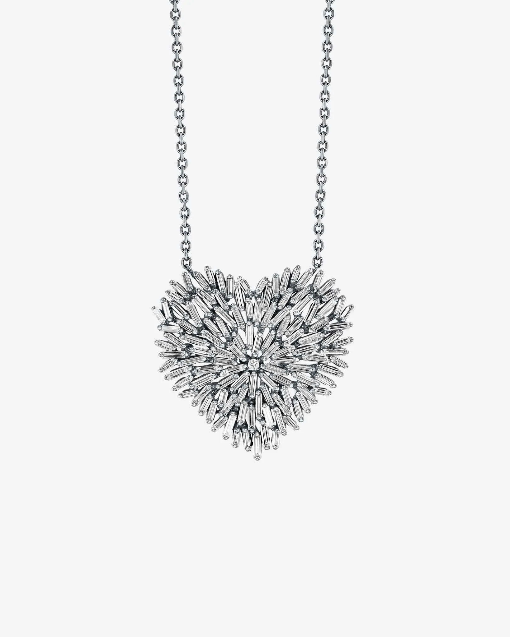 Classic Diamond Large Heart Pendant