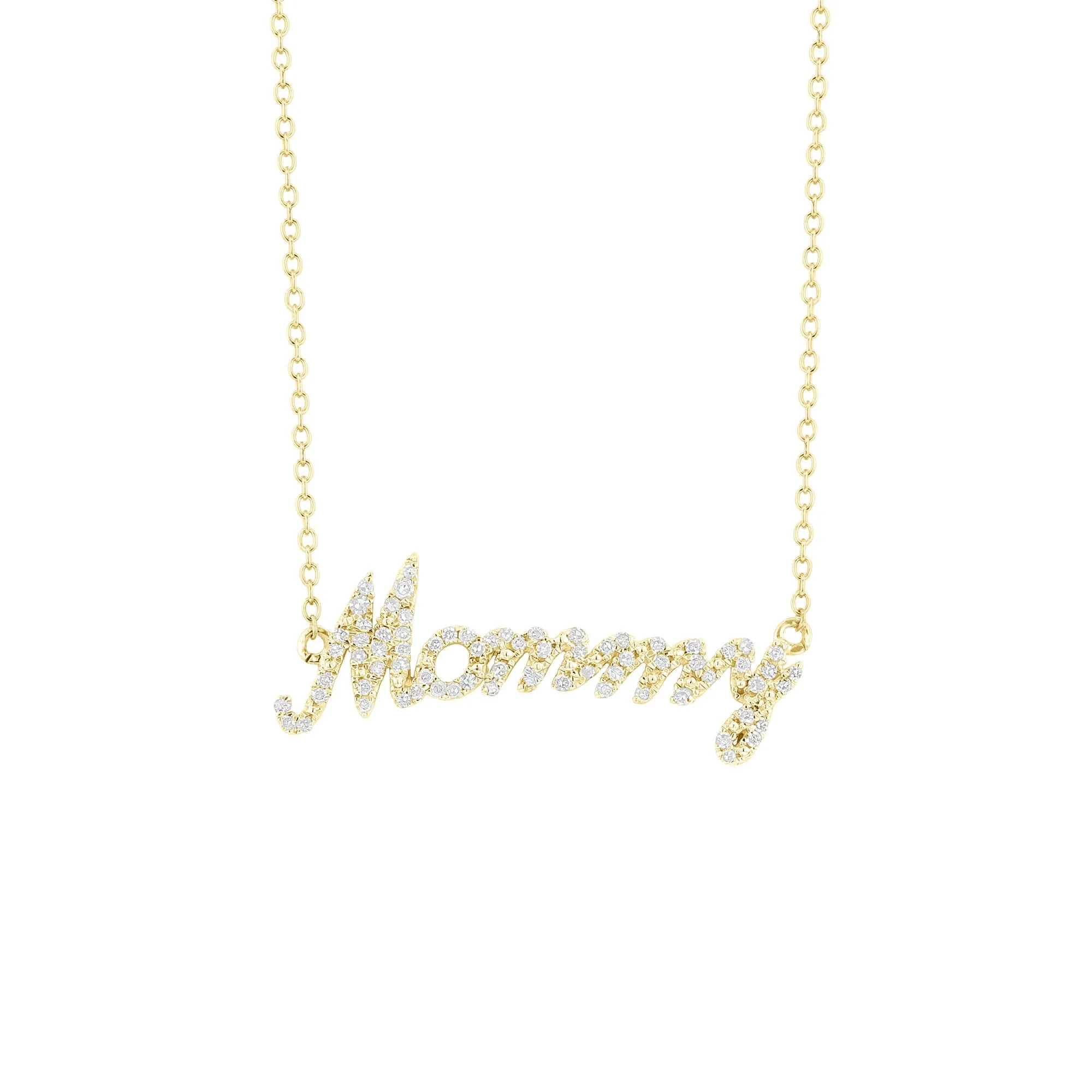 Classic Mommy Diamond Necklace