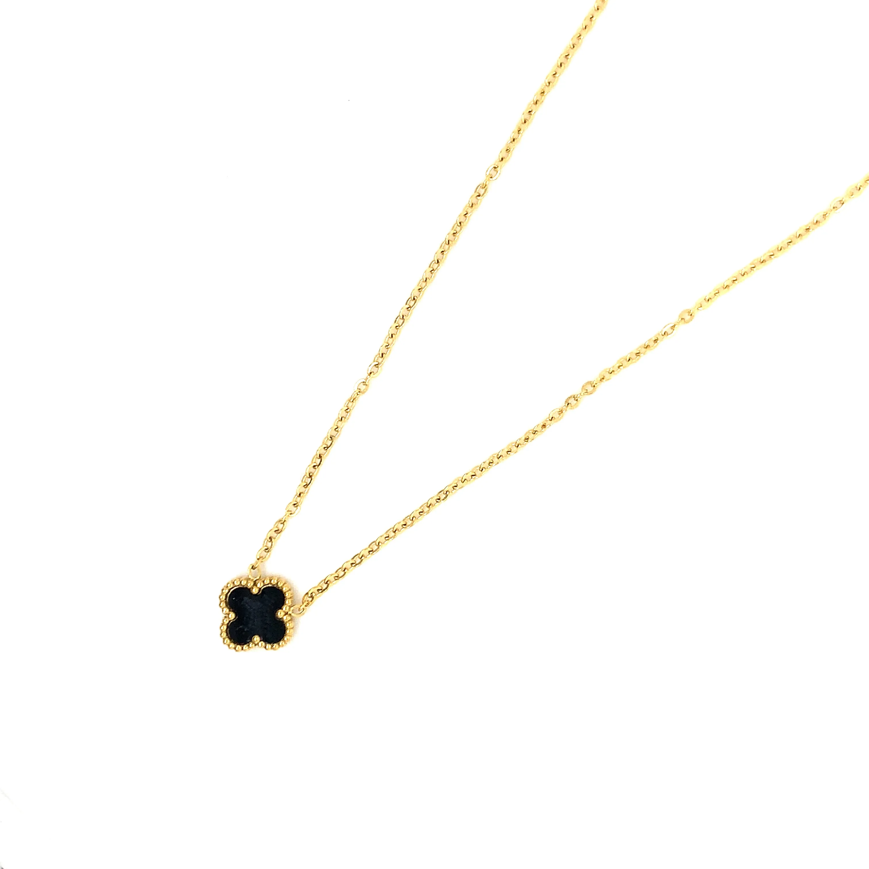 Clover Necklace - Black - 2 colours available