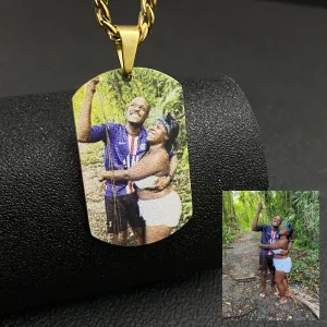 Custom Color Photo Necklaces Pendant With Picture Chain Necklace For Women Child Baby Jewelry