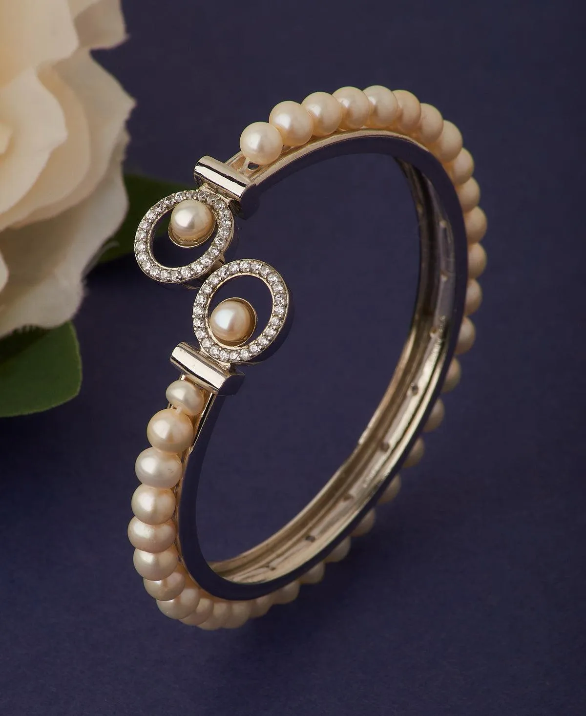 Delightful Real Pearl Bangle