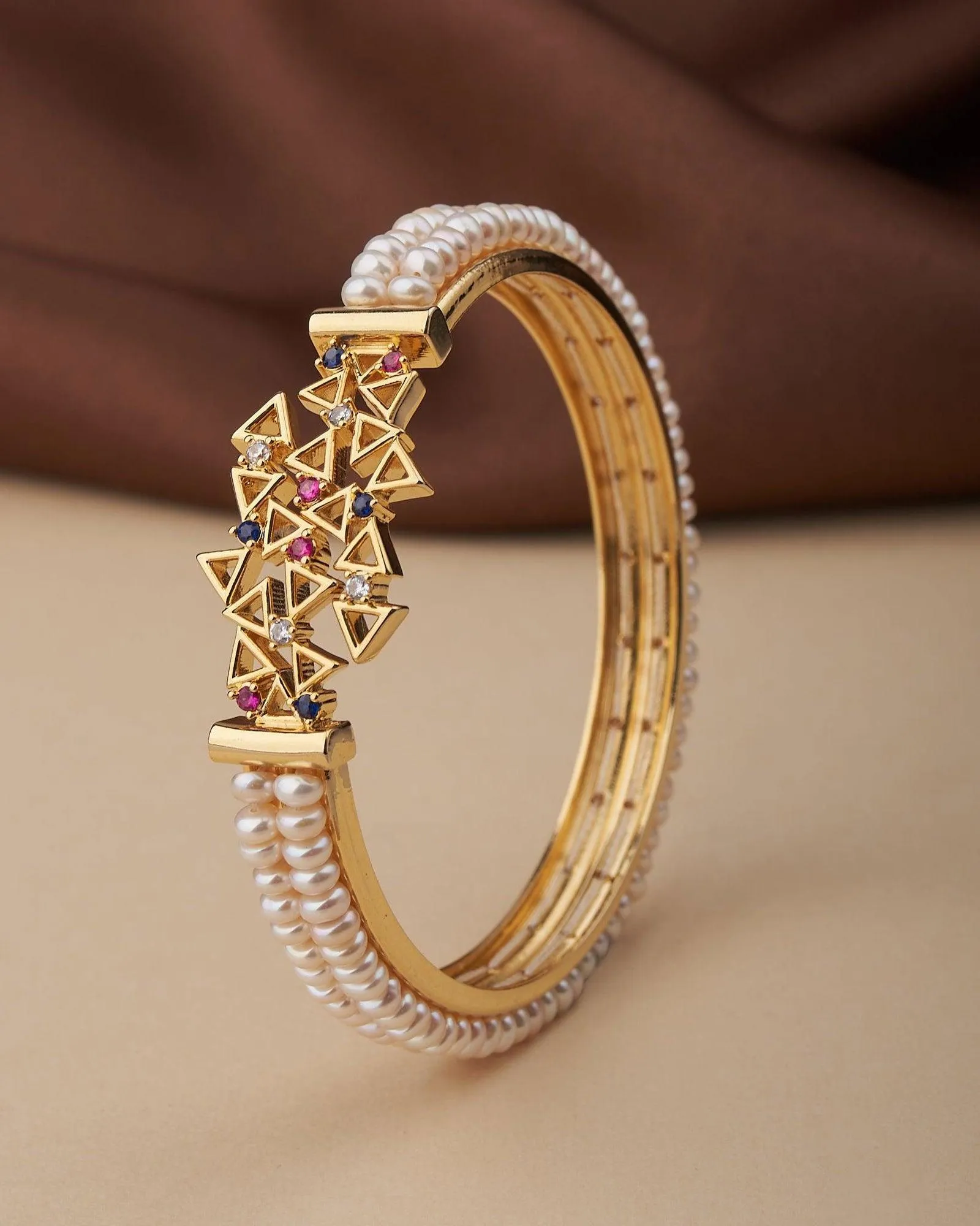 Delightful Real Pearl Bangle