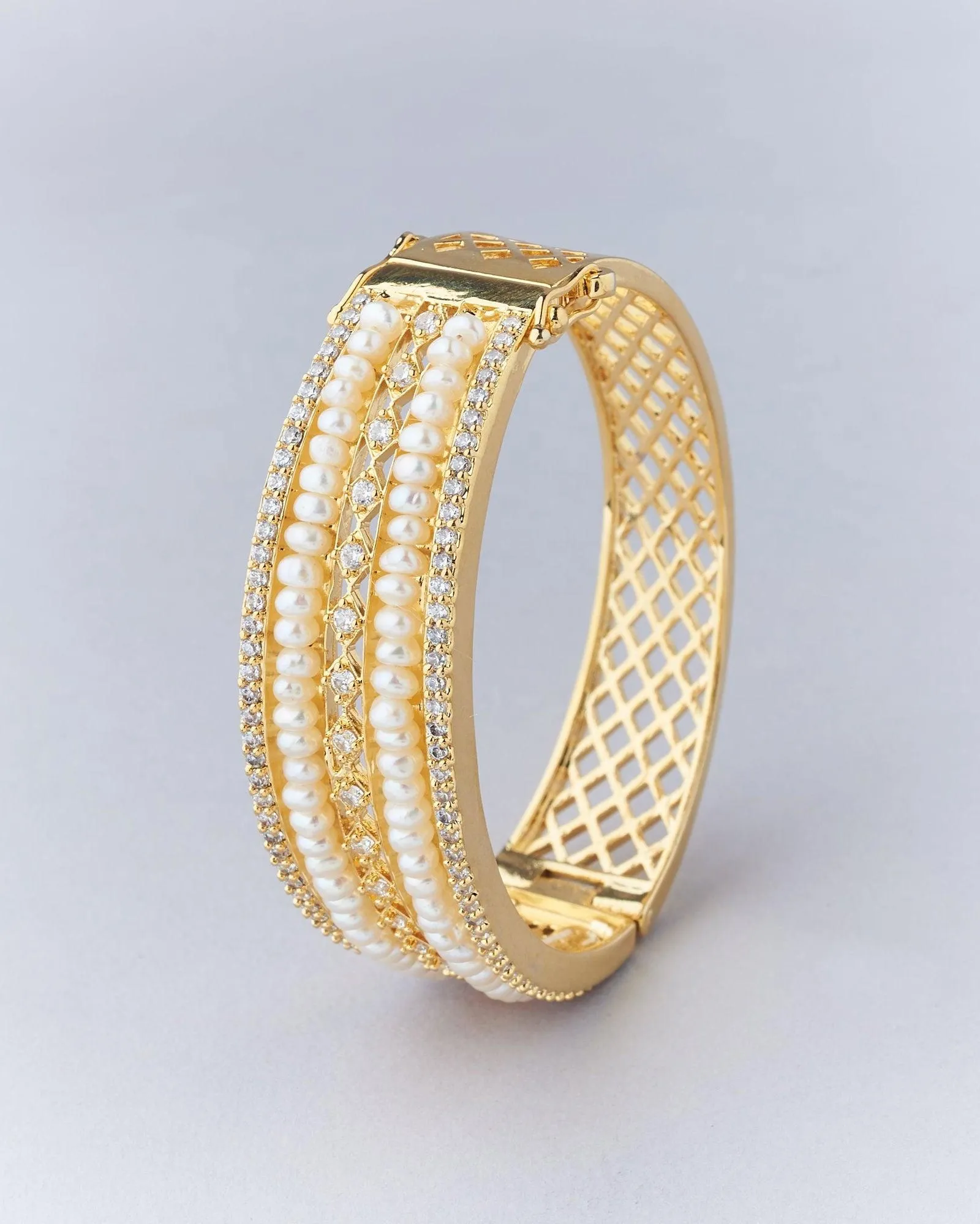 Delightful Real Pearl Bangle