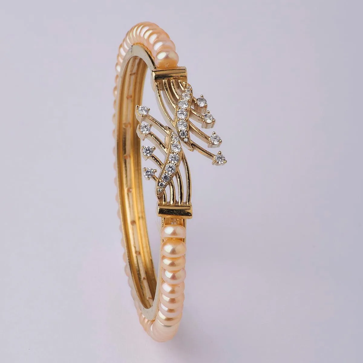 Delightful Real Pearl Bangle