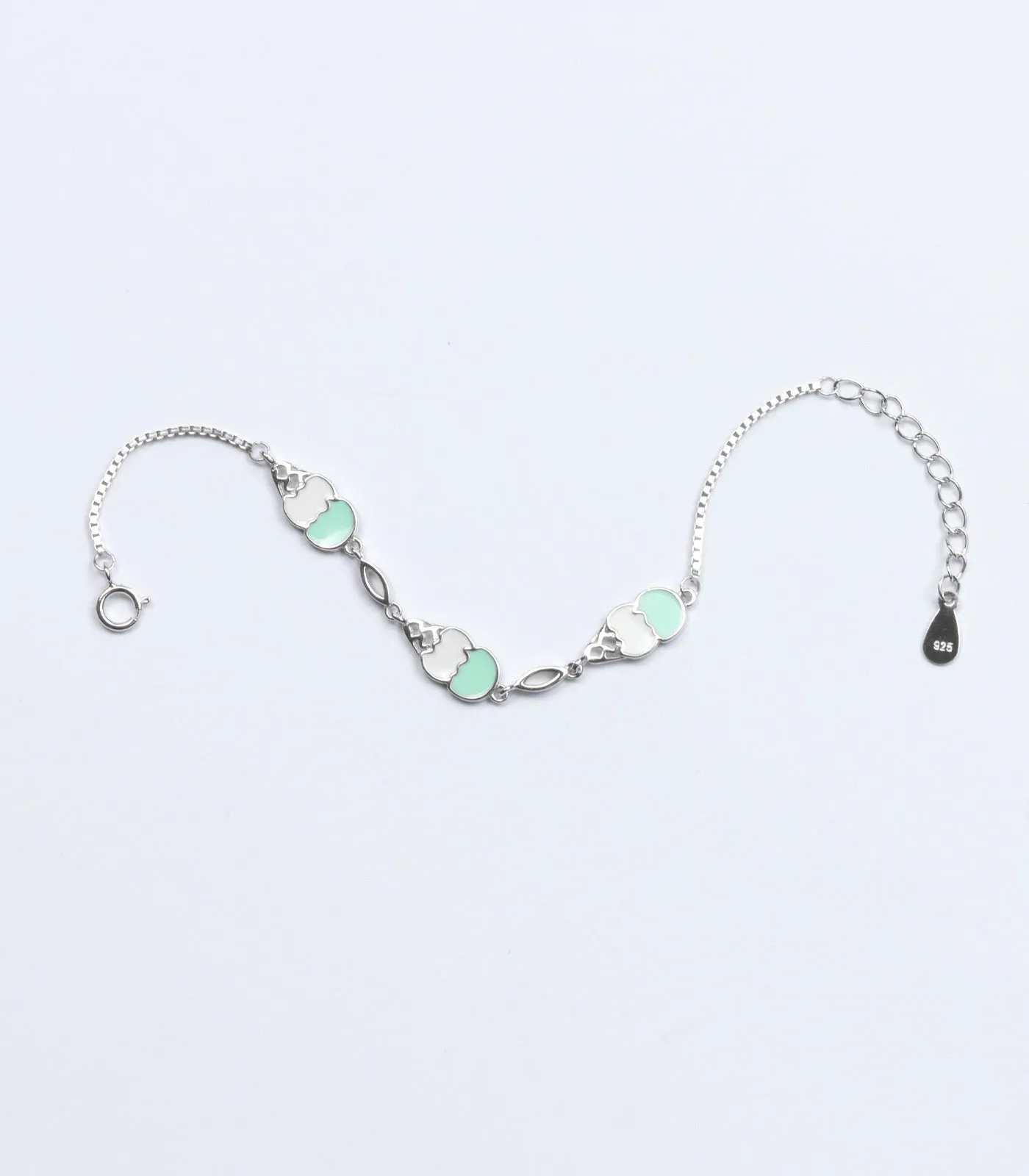 Double Scoop Bracelet (Silver)