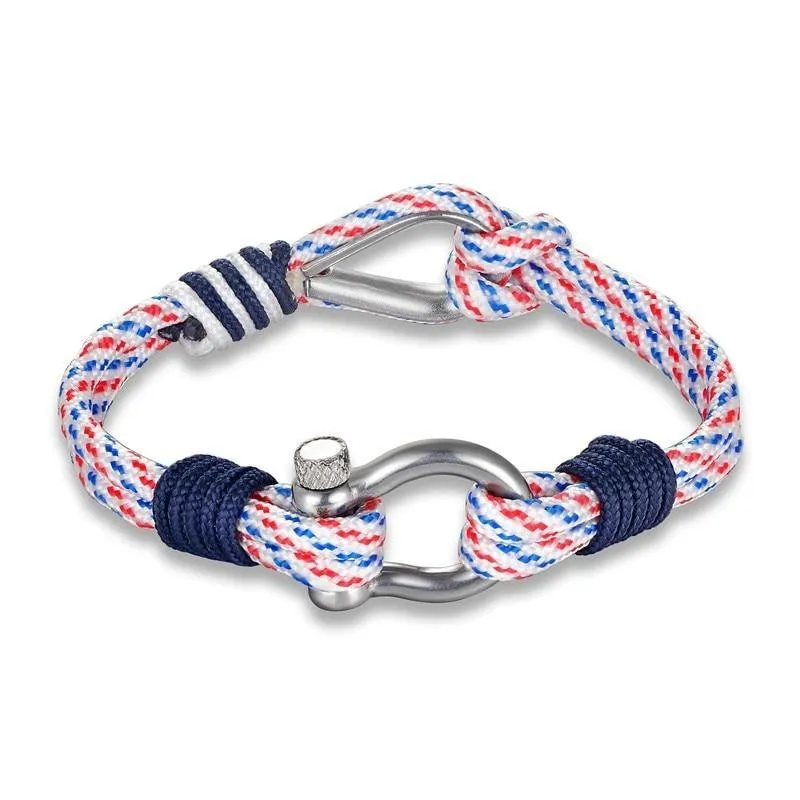 Double Shackle Parachute Cord Bracelet