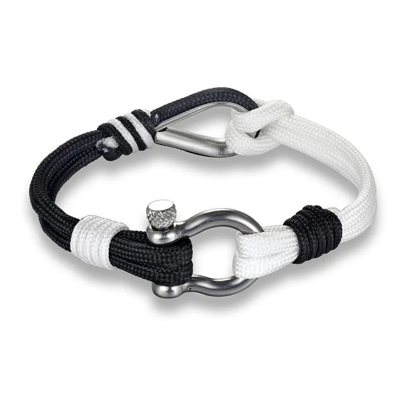 Double Shackle Parachute Cord Bracelet