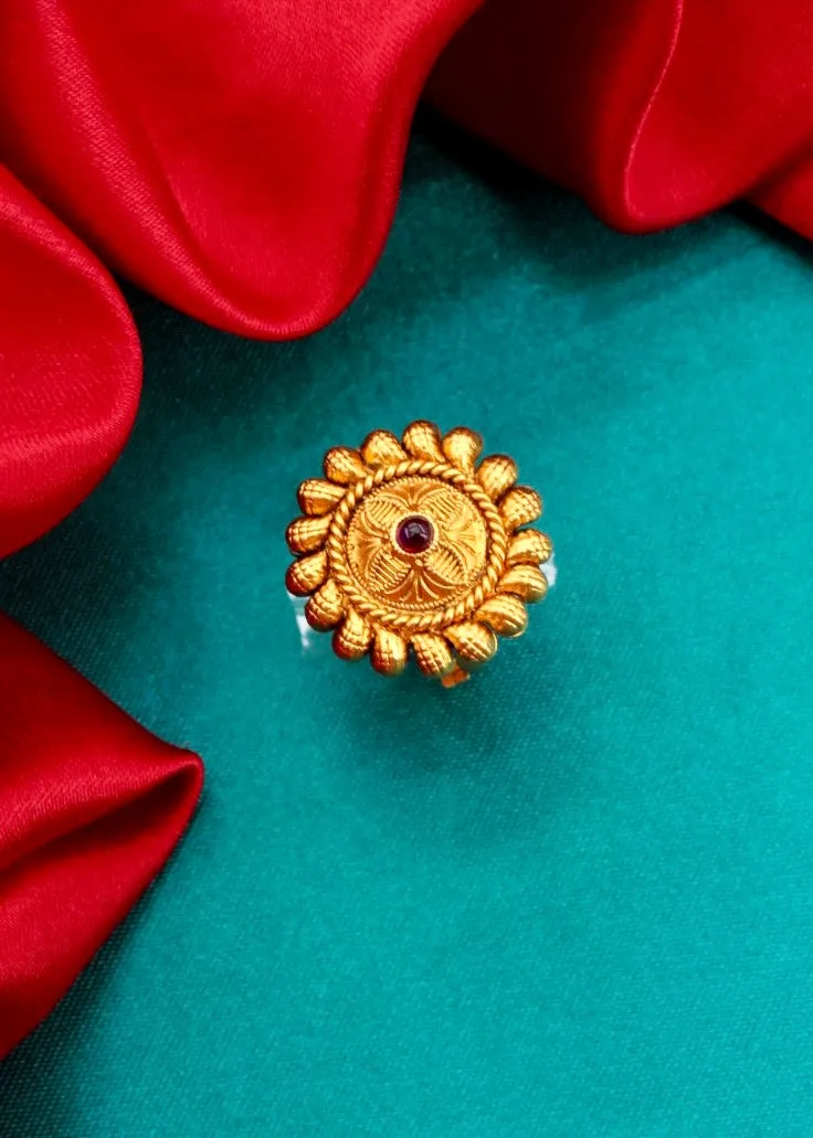 ELEGANT FLORET FINGER RING