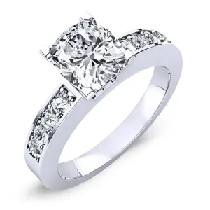 Eliza - Cushion Moissanite Engagement Ring