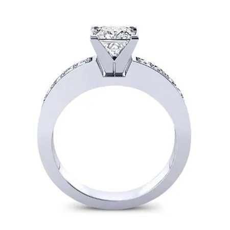 Eliza - Princess Lab Diamond Engagement Ring (IGI Certified)