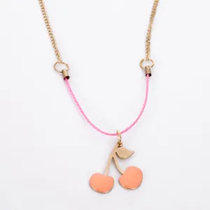 Enamel Cherries Necklace