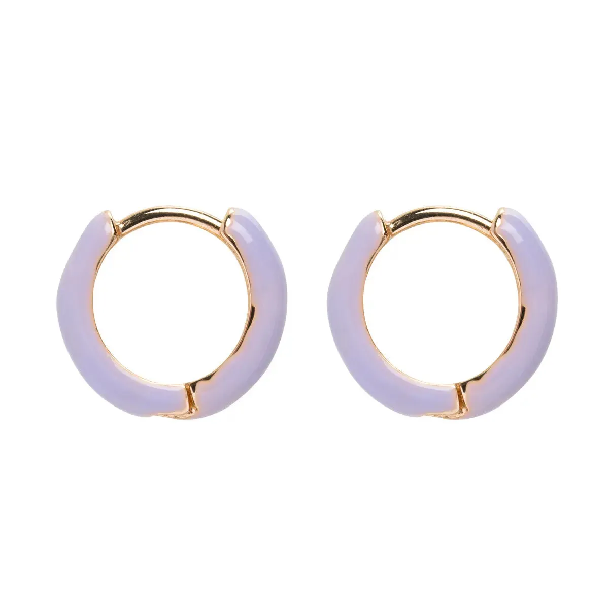 Enamel Hoop Earring