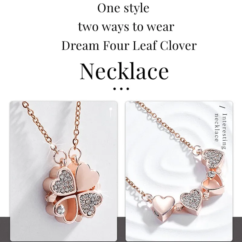 Fashion Fantasy Clover Necklace for Women Elegant Ladies Party Pendant