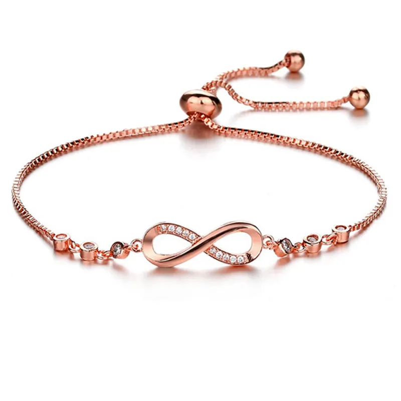 Fashionable adjustable figure 8 female bracelet