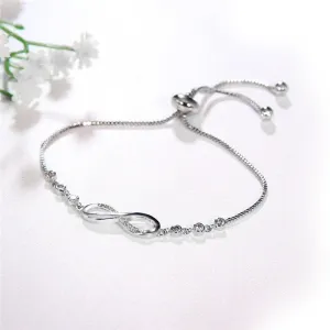 Fashionable adjustable figure 8 female bracelet