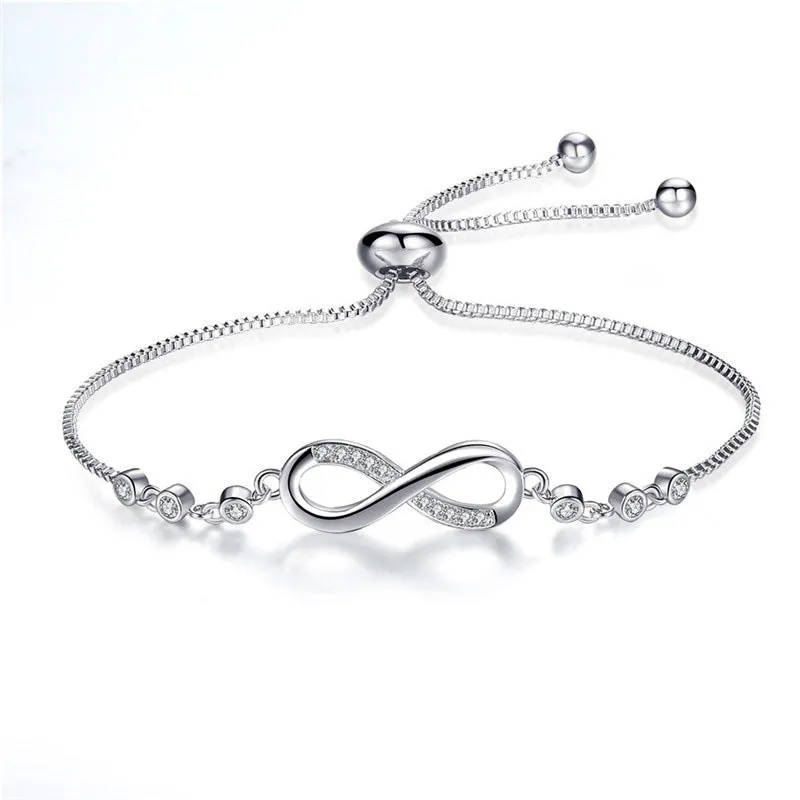 Fashionable adjustable figure 8 female bracelet