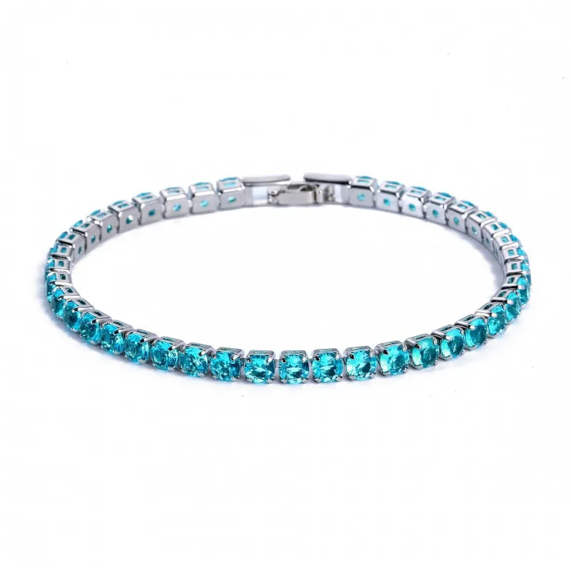 Fashionable And Simple Brass Micro-inlaid Zircon Bracelet