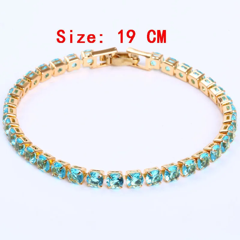 Fashionable And Simple Brass Micro-inlaid Zircon Bracelet