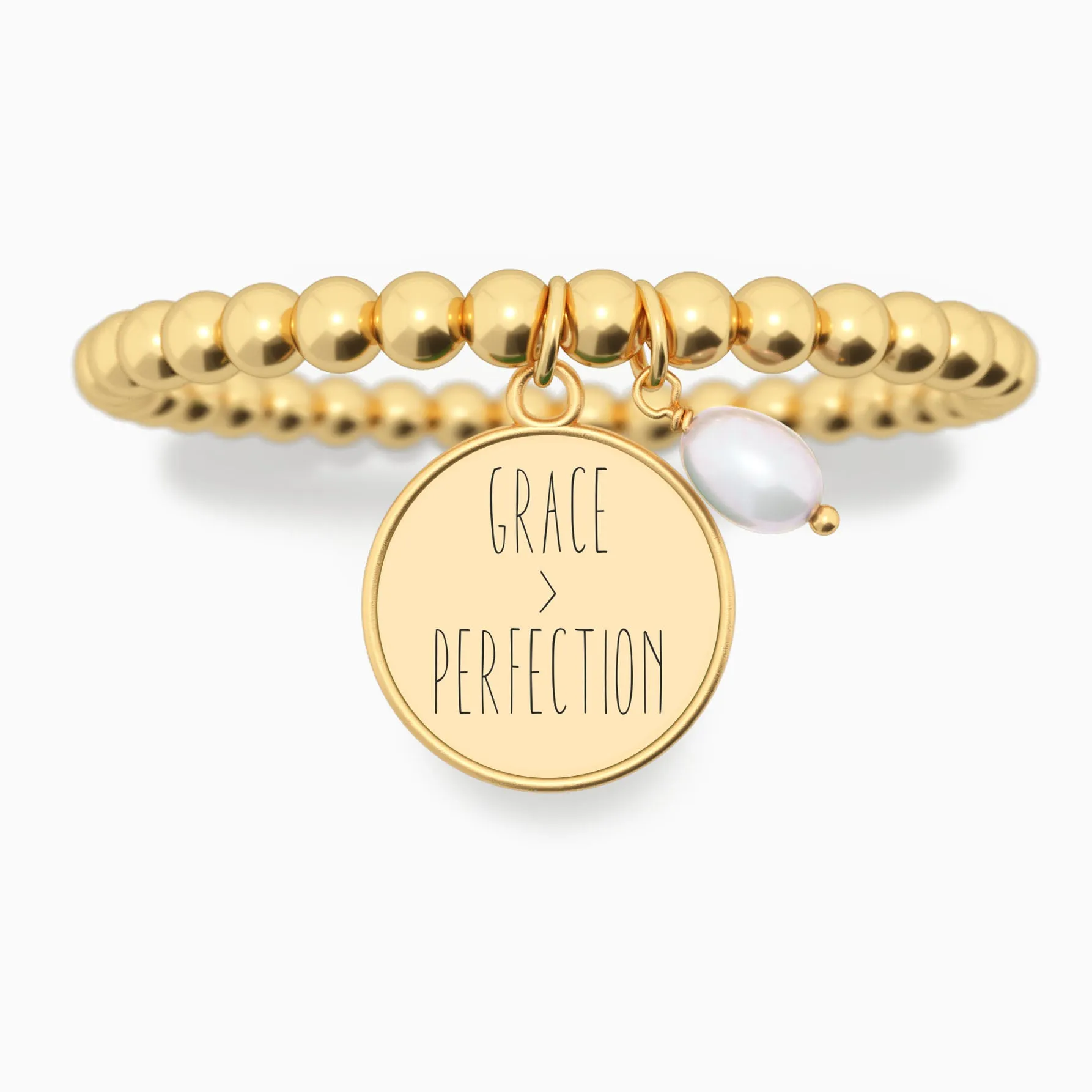 Grace > Perfection - Beaded Bracelet