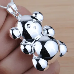 Harmony Ball - Silver Teddy Bear