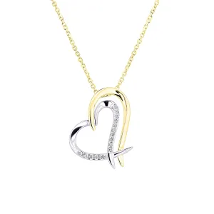 Holding Hearts Diamond Necklace